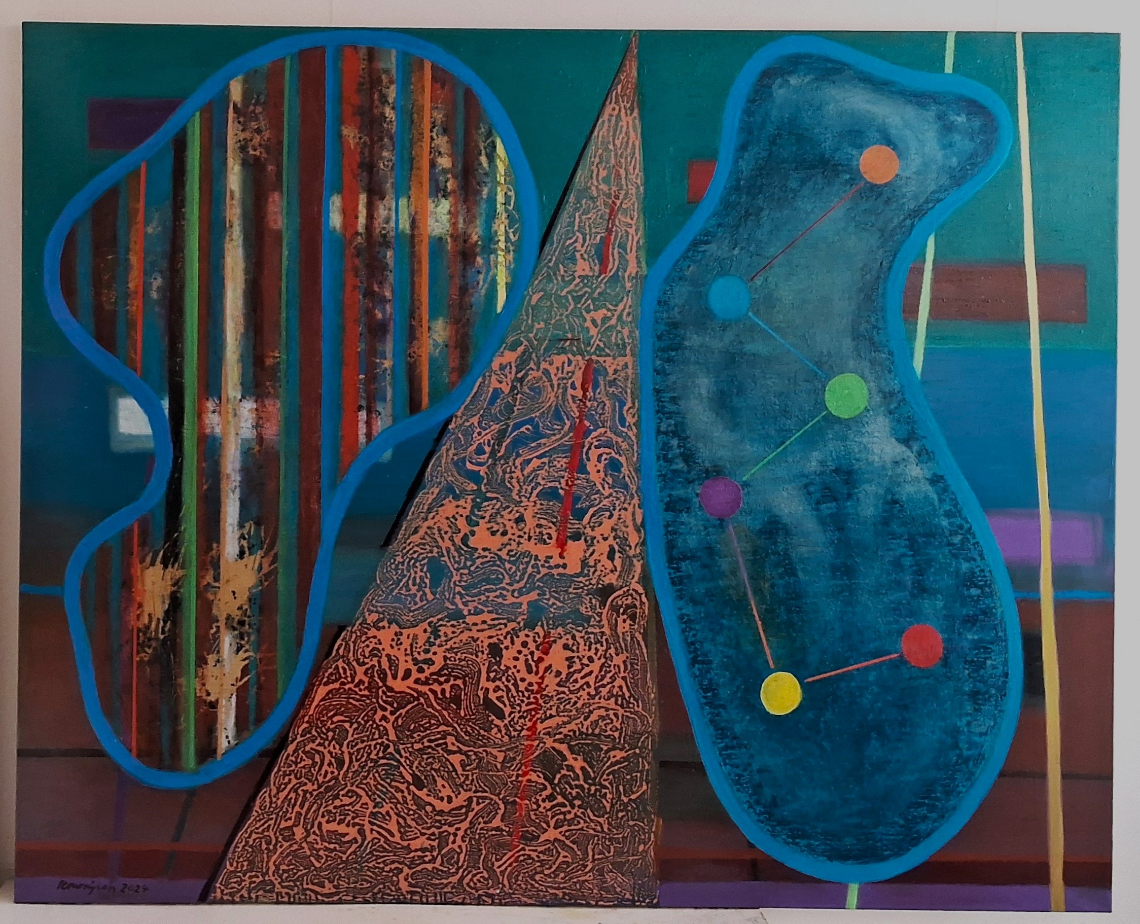 04 As a Butterfly on the crossroad in Nijeveen 200 x175 cm 2024